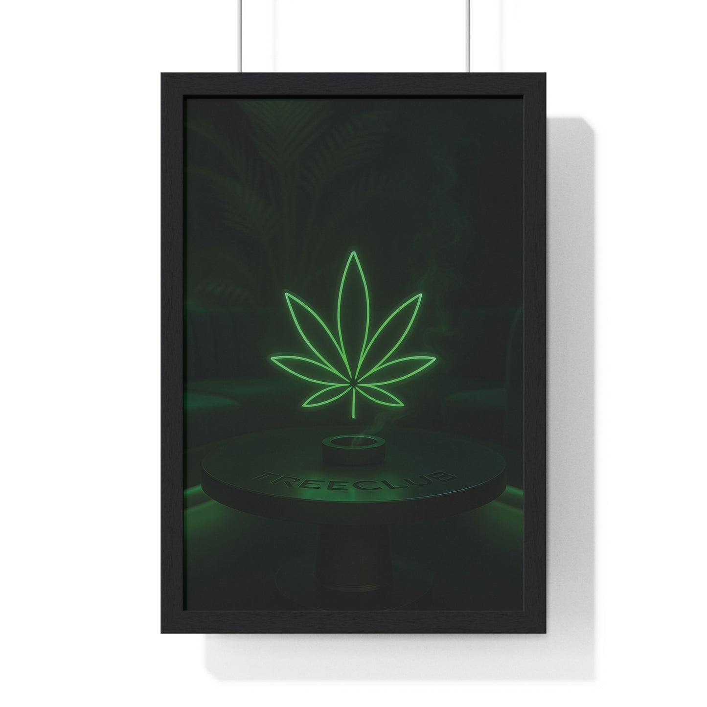 Tree Club Lounge Vertical Framed Poster