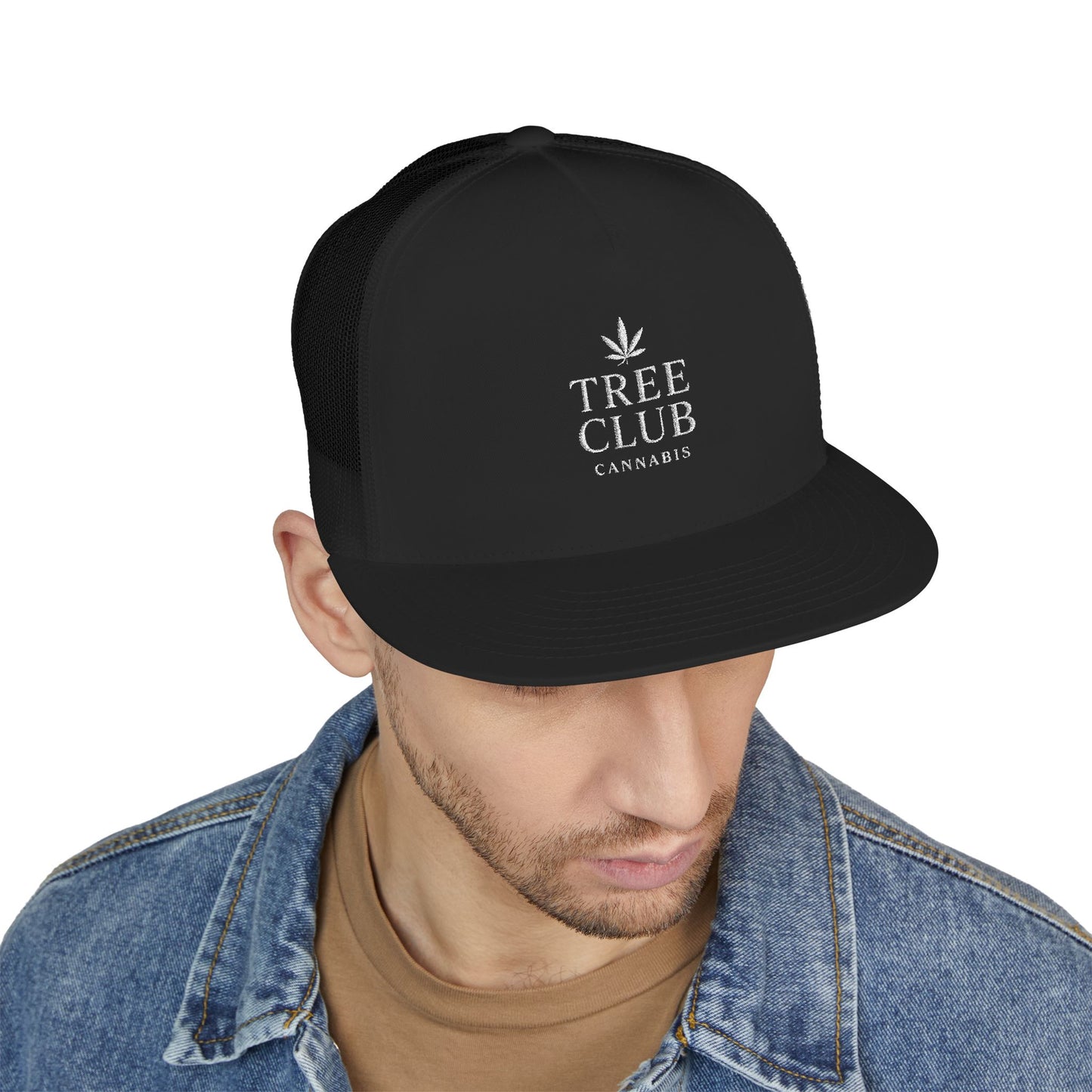 Tree Club Embroidered 5 Panel Trucker Cap