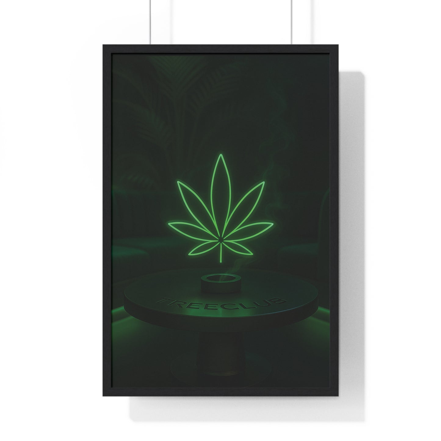 Tree Club Lounge Vertical Framed Poster