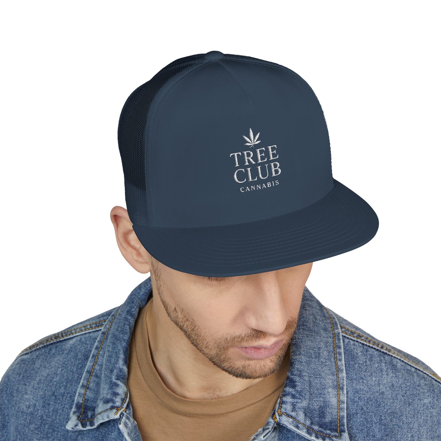Tree Club Embroidered 5 Panel Trucker Cap