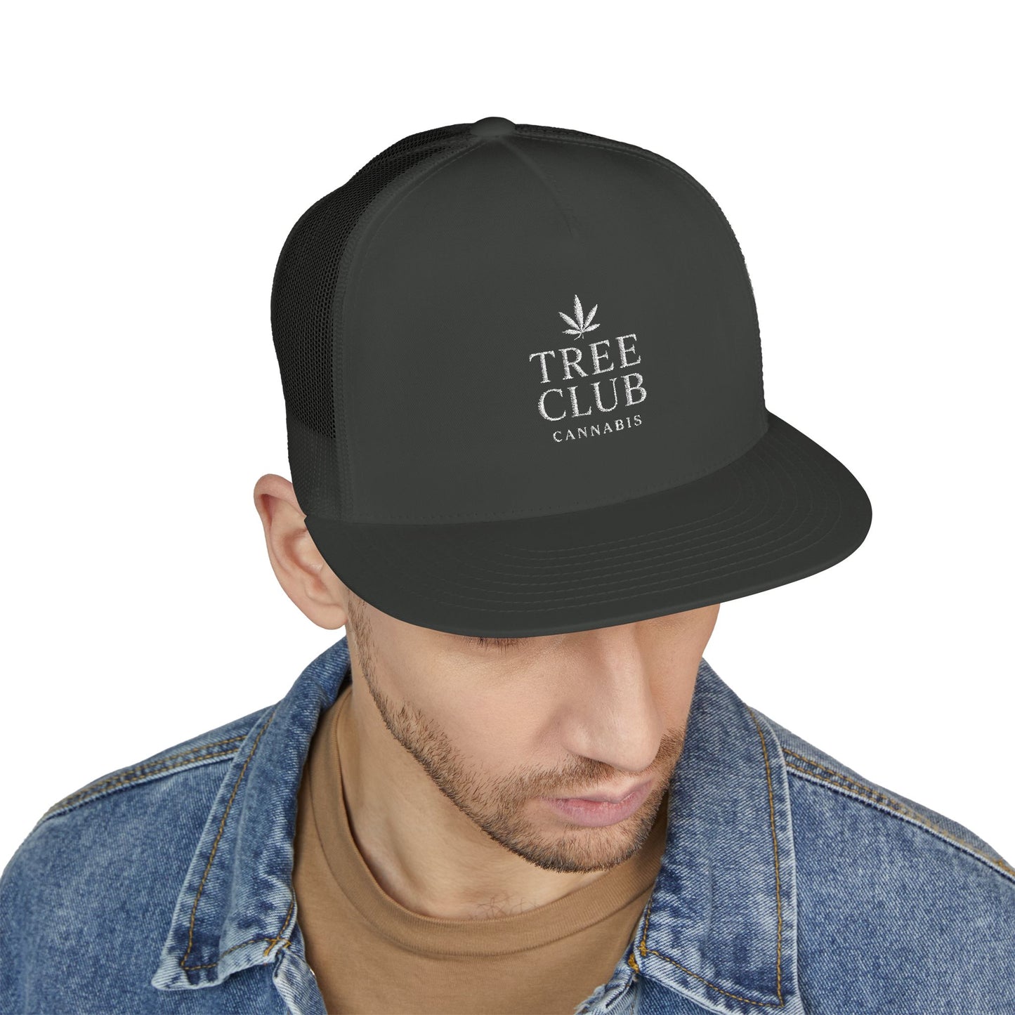 Tree Club Embroidered 5 Panel Trucker Cap