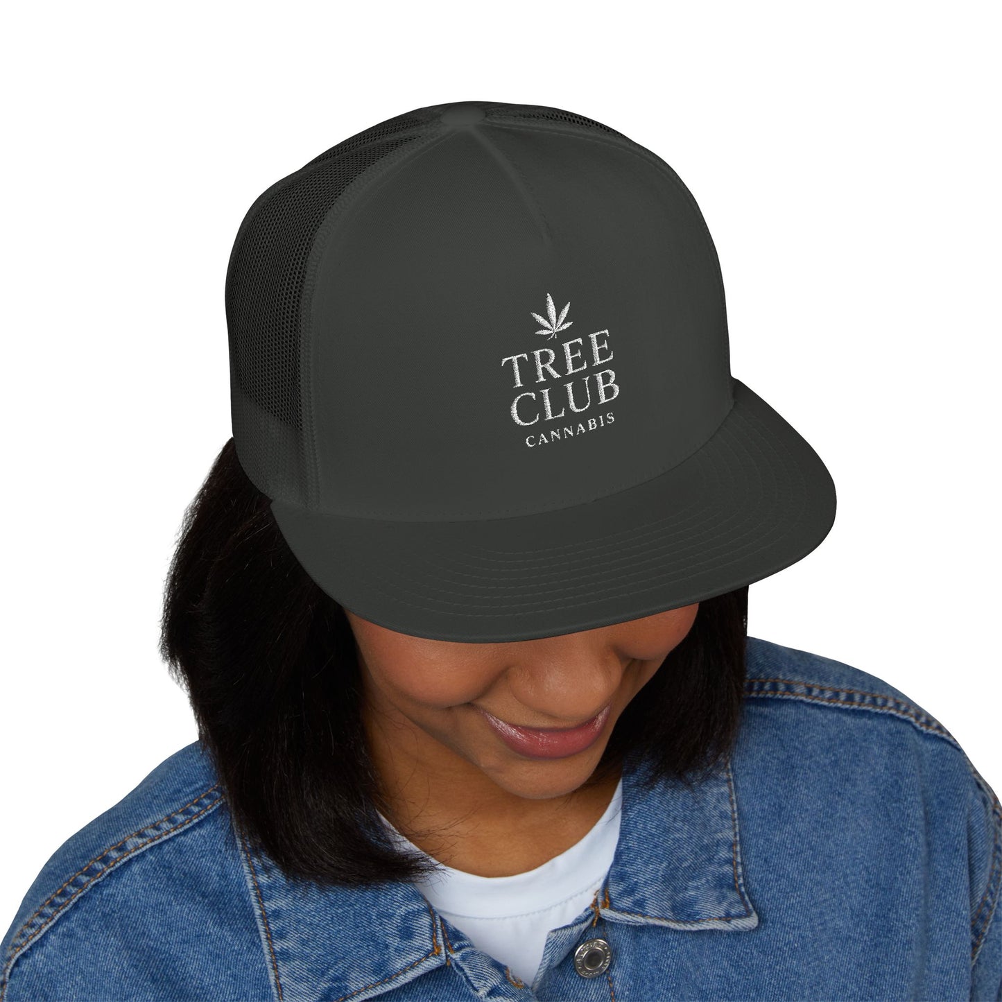 Tree Club Embroidered 5 Panel Trucker Cap