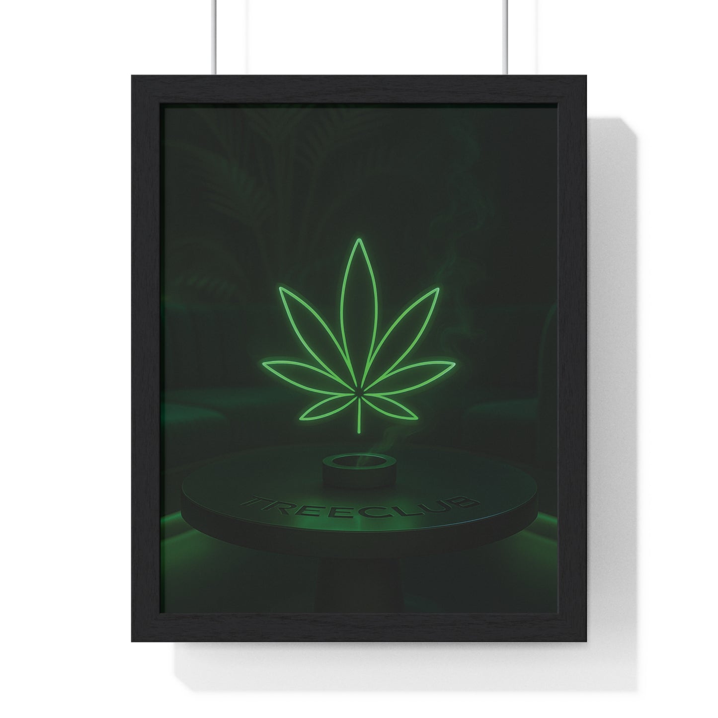 Tree Club Lounge Vertical Framed Poster