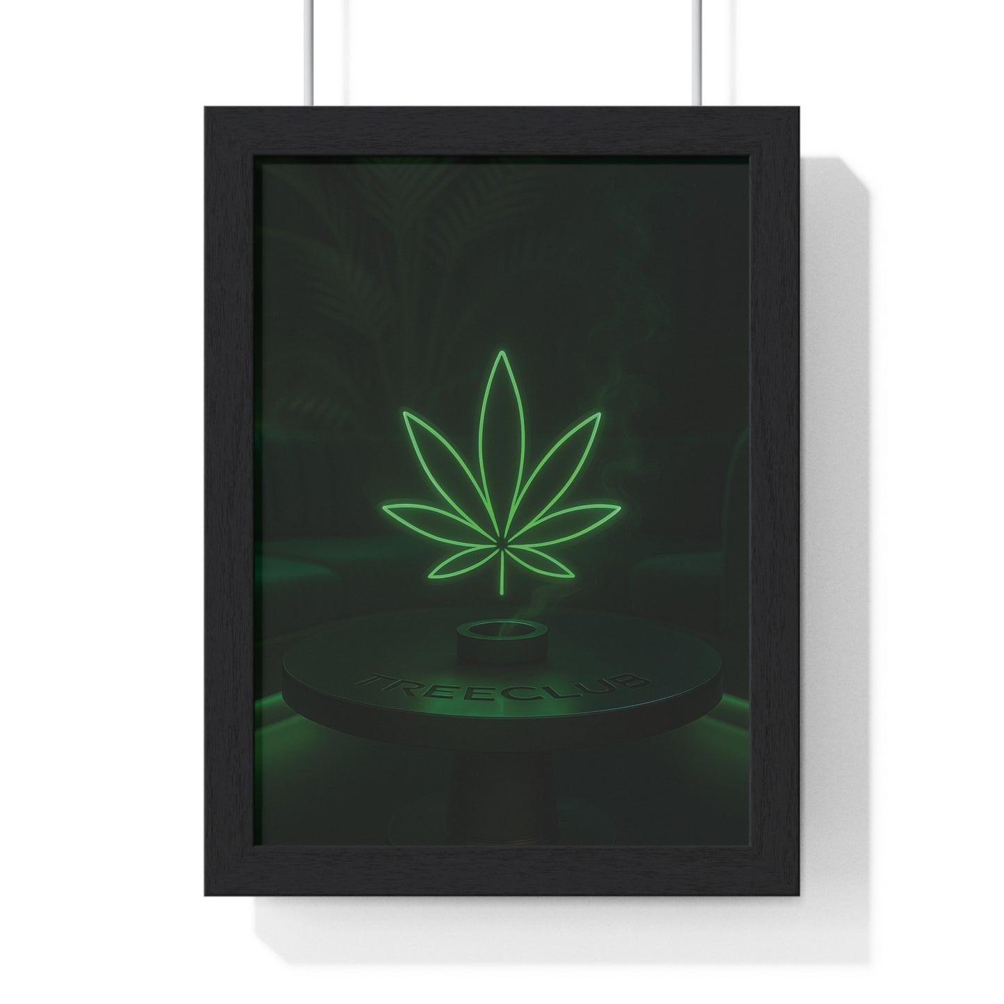 Tree Club Lounge Vertical Framed Poster