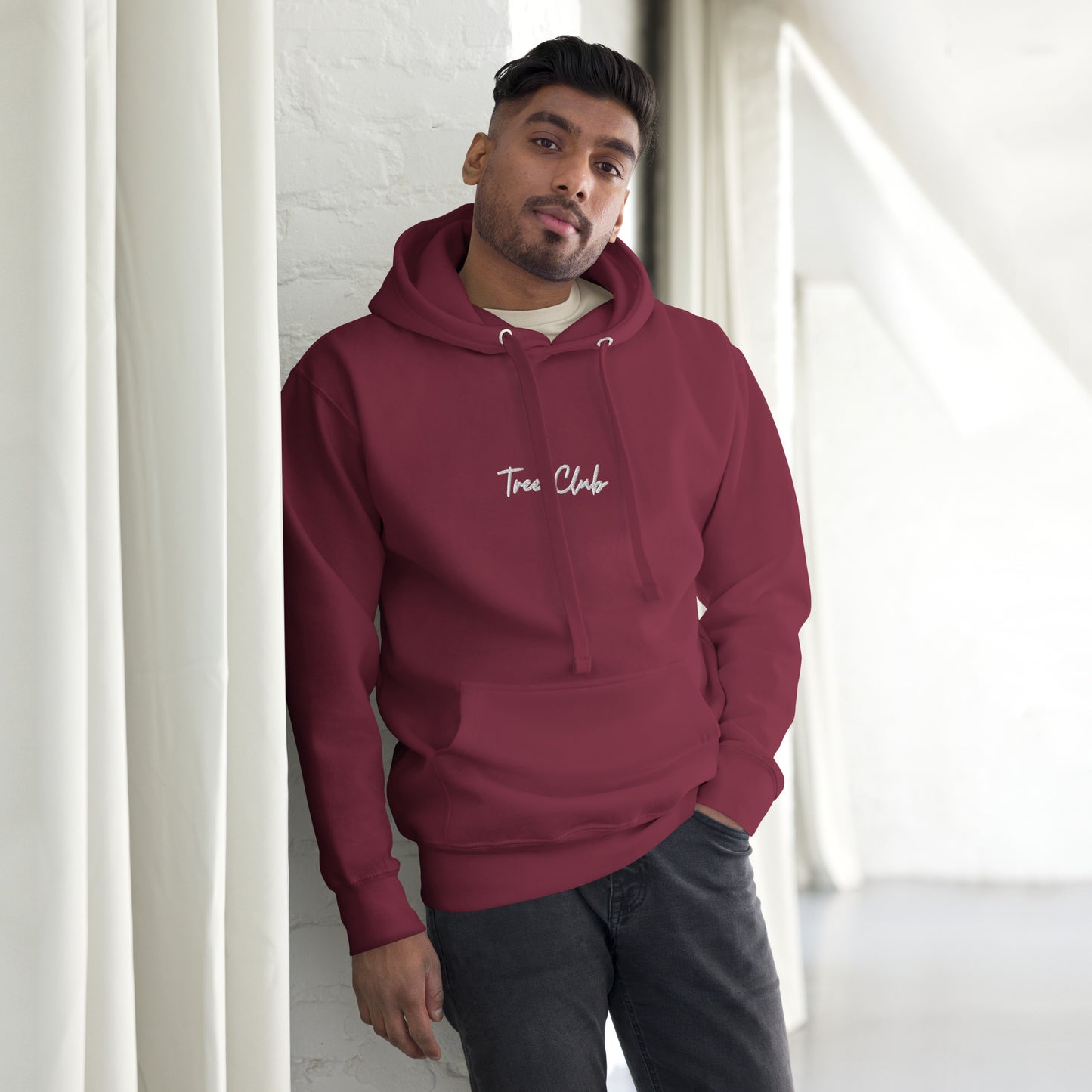 Tree Club Brand Embroidered Hoodie