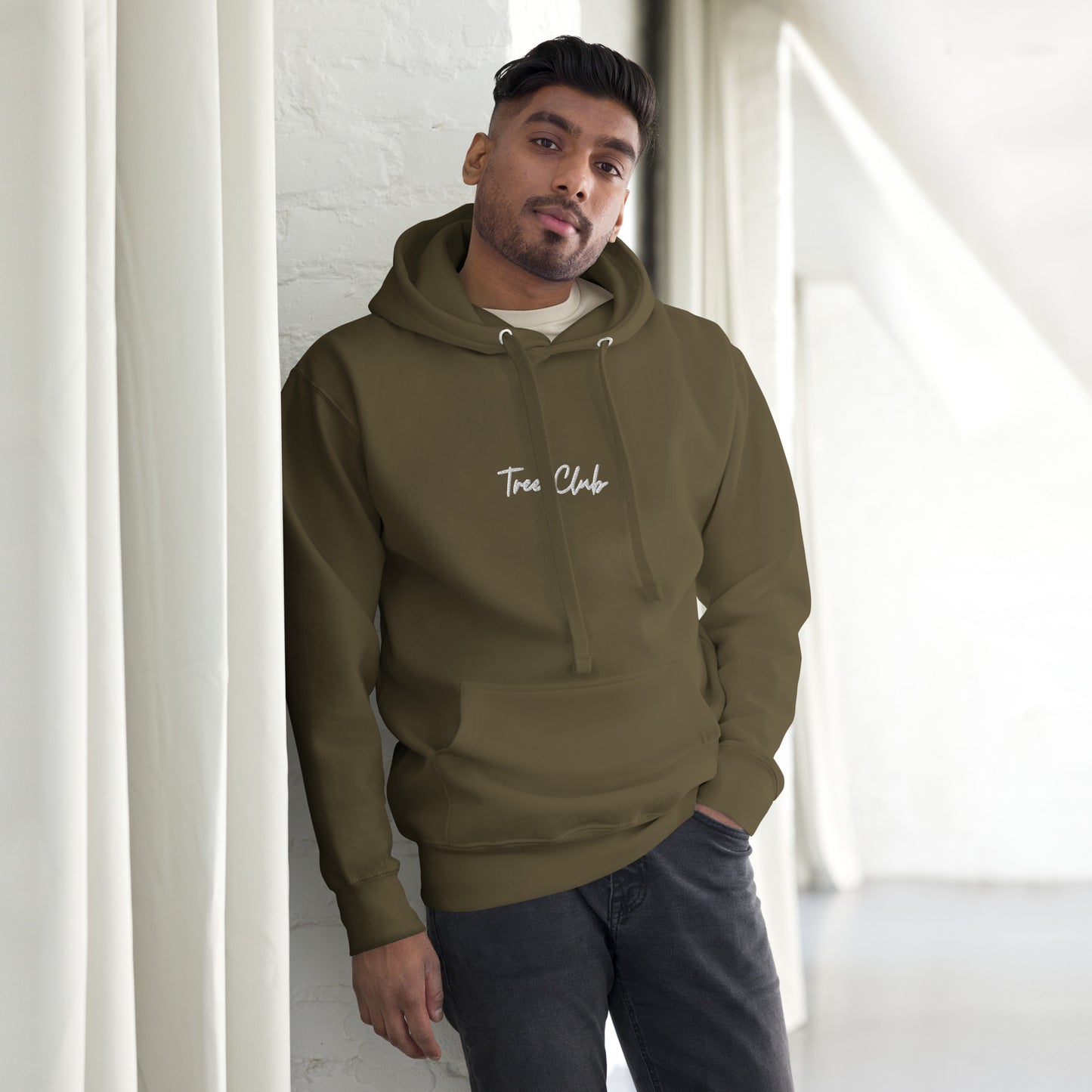 Tree Club Brand Embroidered Hoodie