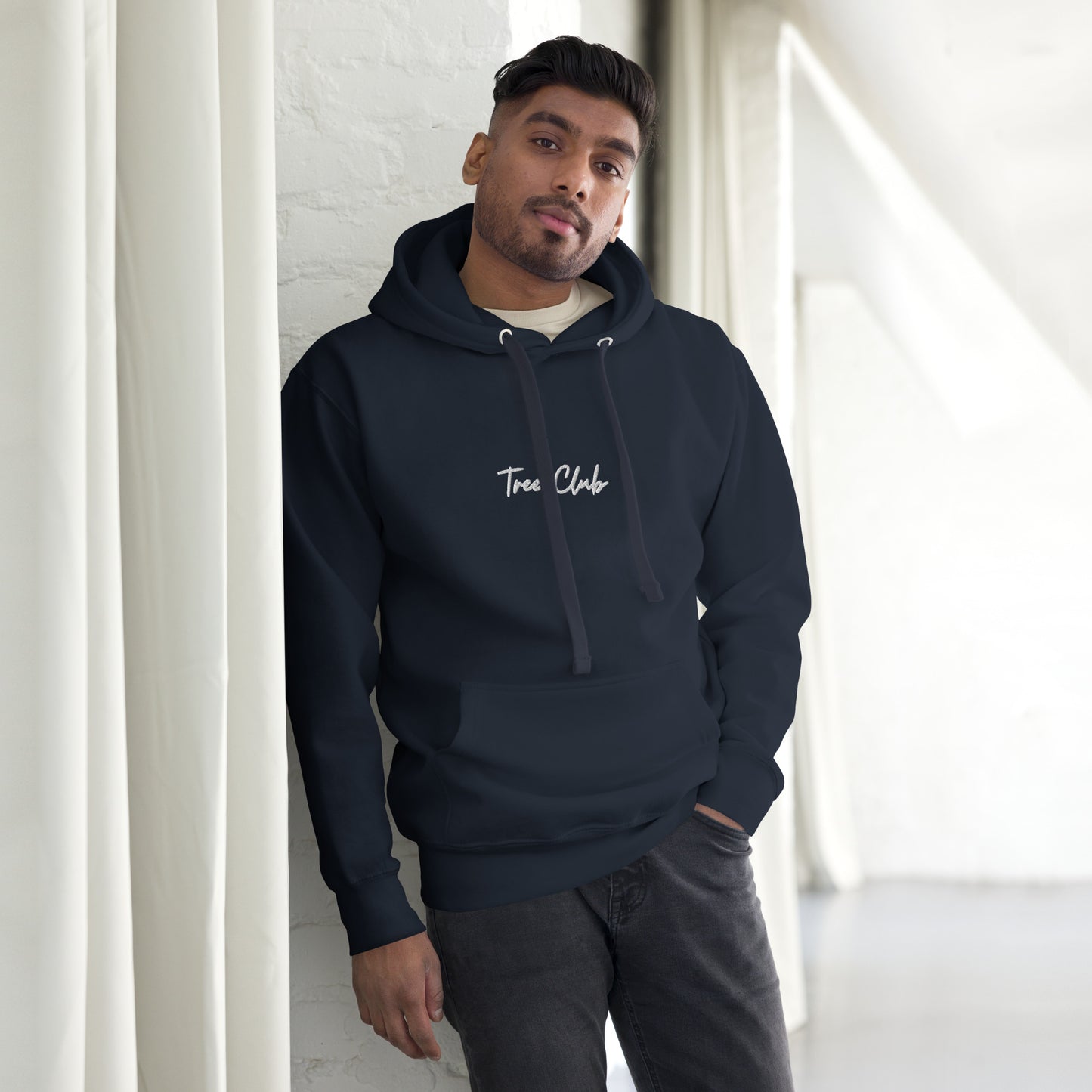 Tree Club Brand Embroidered Hoodie